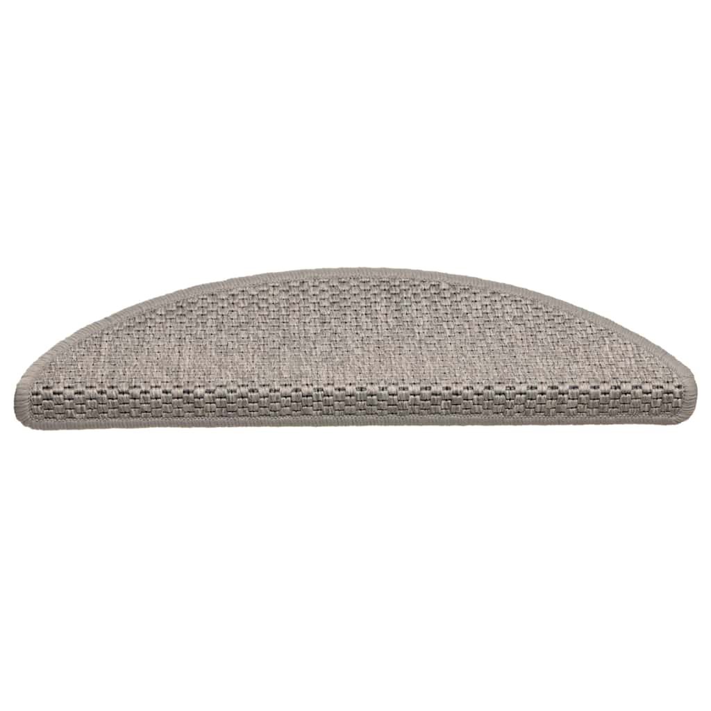 Stufenmatten Selbstklebend Sisal-Look 15 Stk. 56x17x3 Silbern