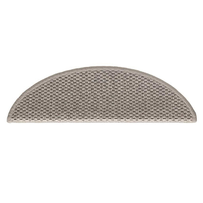 Stufenmatten Selbstklebend Sisal-Look 15 Stk. 56x17x3 Silbern