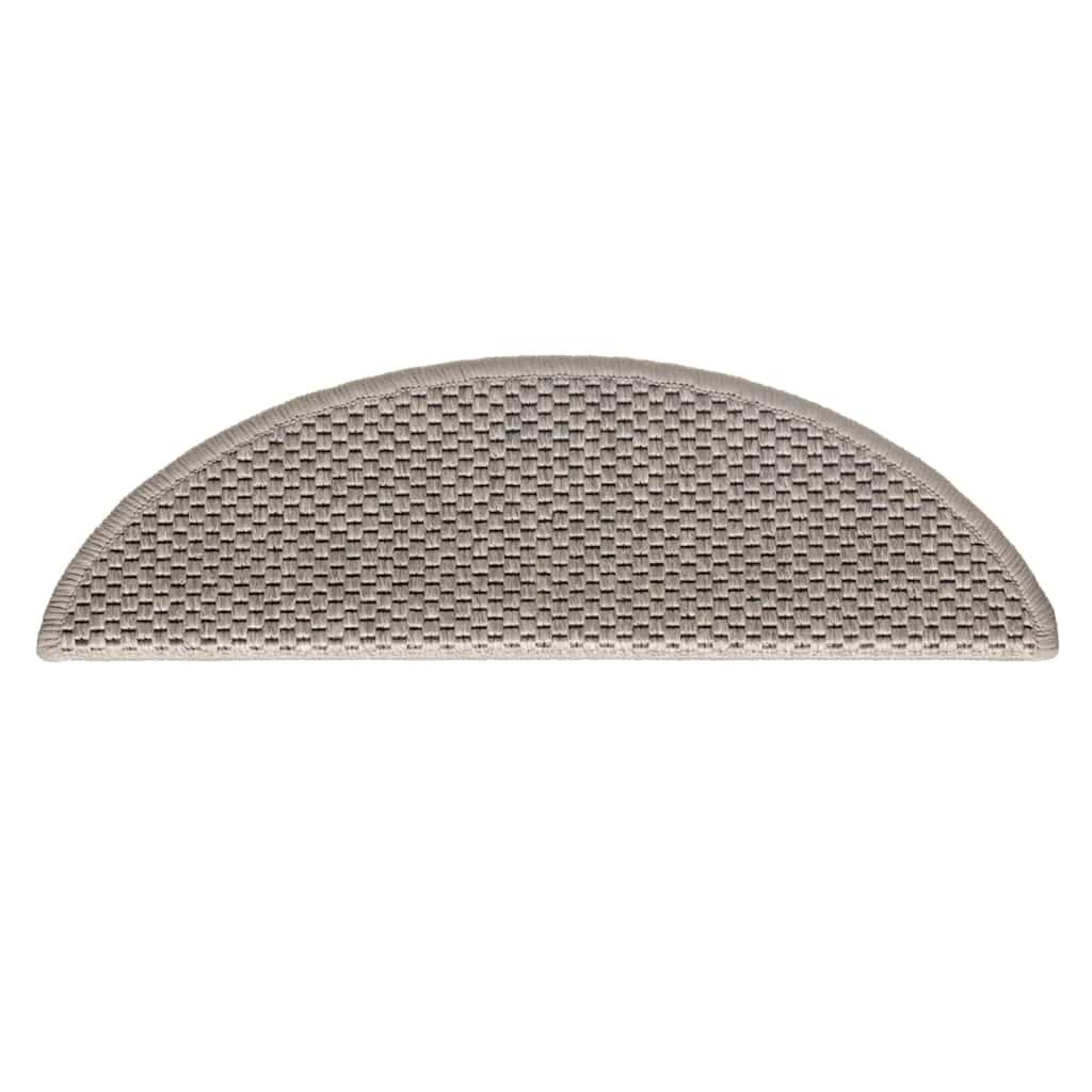 Stufenmatten Selbstklebend Sisal-Look 15 Stk. 56x17x3 Silbern
