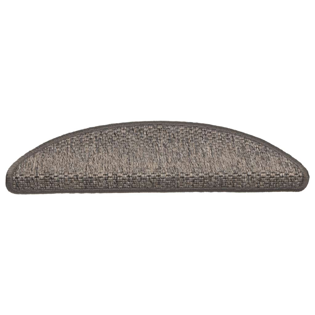 Stufenmatten Selbstklebend Sisal-Look 15 Stk 56x17x3 Grau-Beige