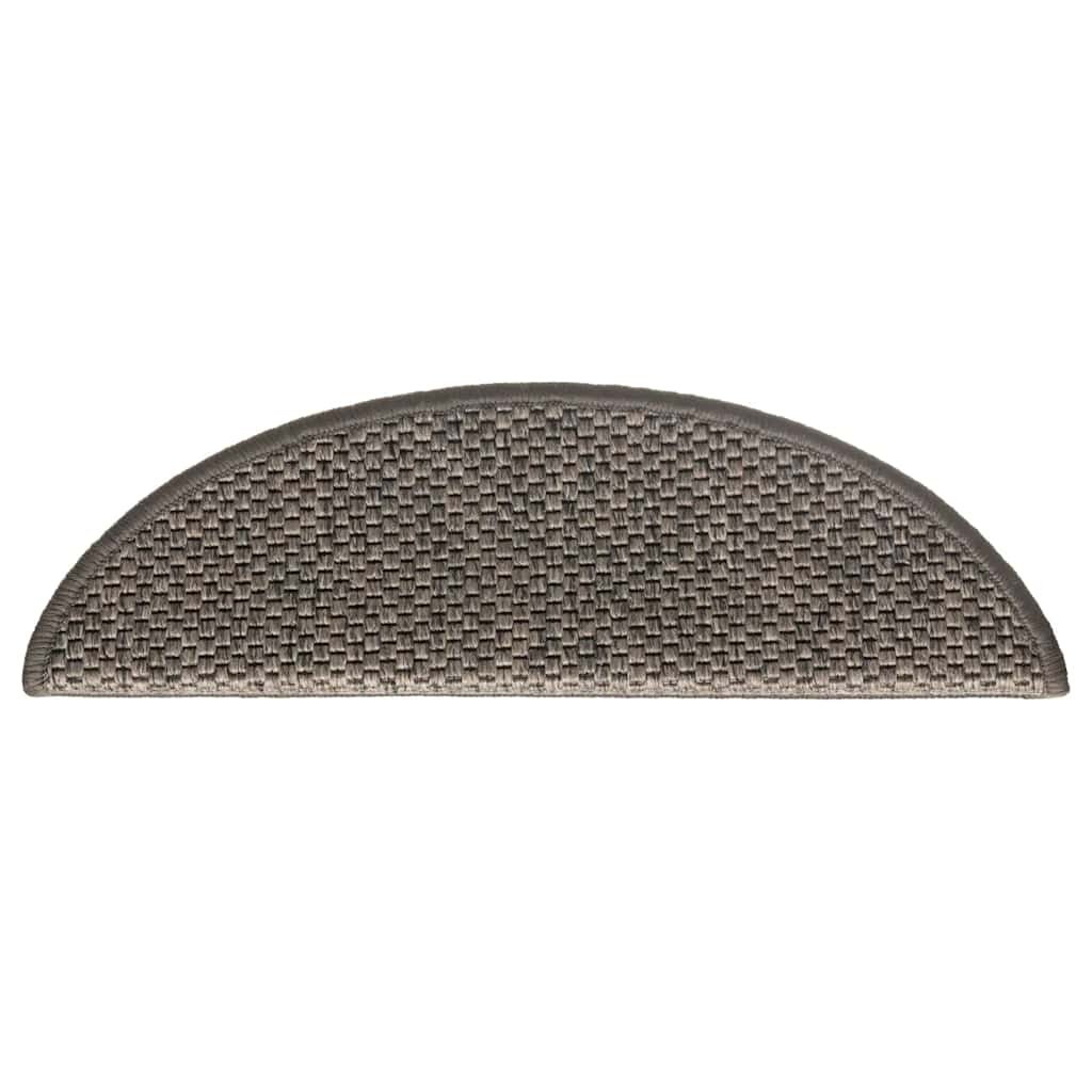 Treppenmatten Selbstklebend Sisal-Look 15 Stk 56x17x3 Grau-Beige