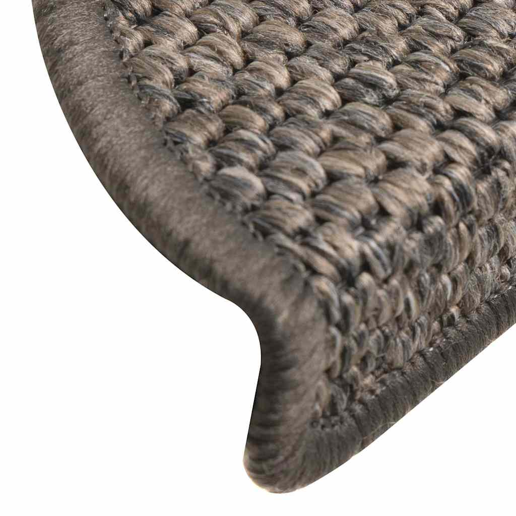 Stufenmatten Selbstklebend Sisal-Look 15 Stk 56x17x3 Grau-Beige
