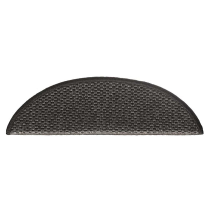 Stufenmatten Selbstklebend Sisal 15 Stk. 56x17x3 cm Anthrazit