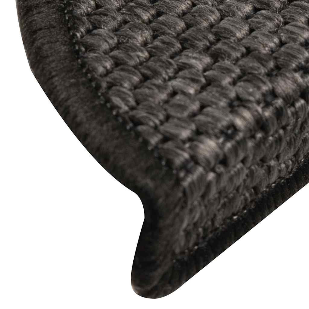 Stufenmatten Selbstklebend Sisal 15 Stk. 56x17x3 cm Anthrazit