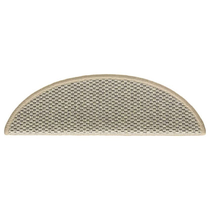 Stufenmatten Selbstklebend Sisal-Look 15 Stk 56x17x3 Hellgrün