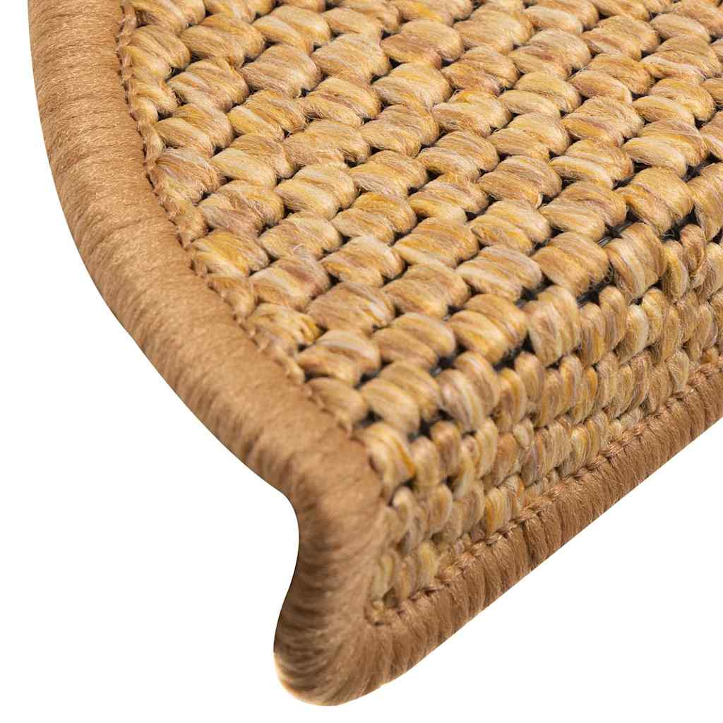 Stufenmatten Selbstklebend Sisal-Look 15 Stk. 56x17x3 cm Sisal