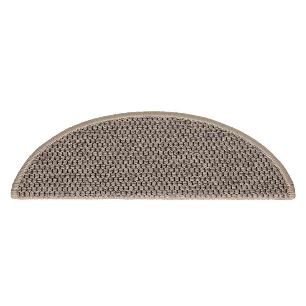 Stufenmatten Selbstklebend Sisal 15 Stk. 56x17x3cm Dunkelbeige