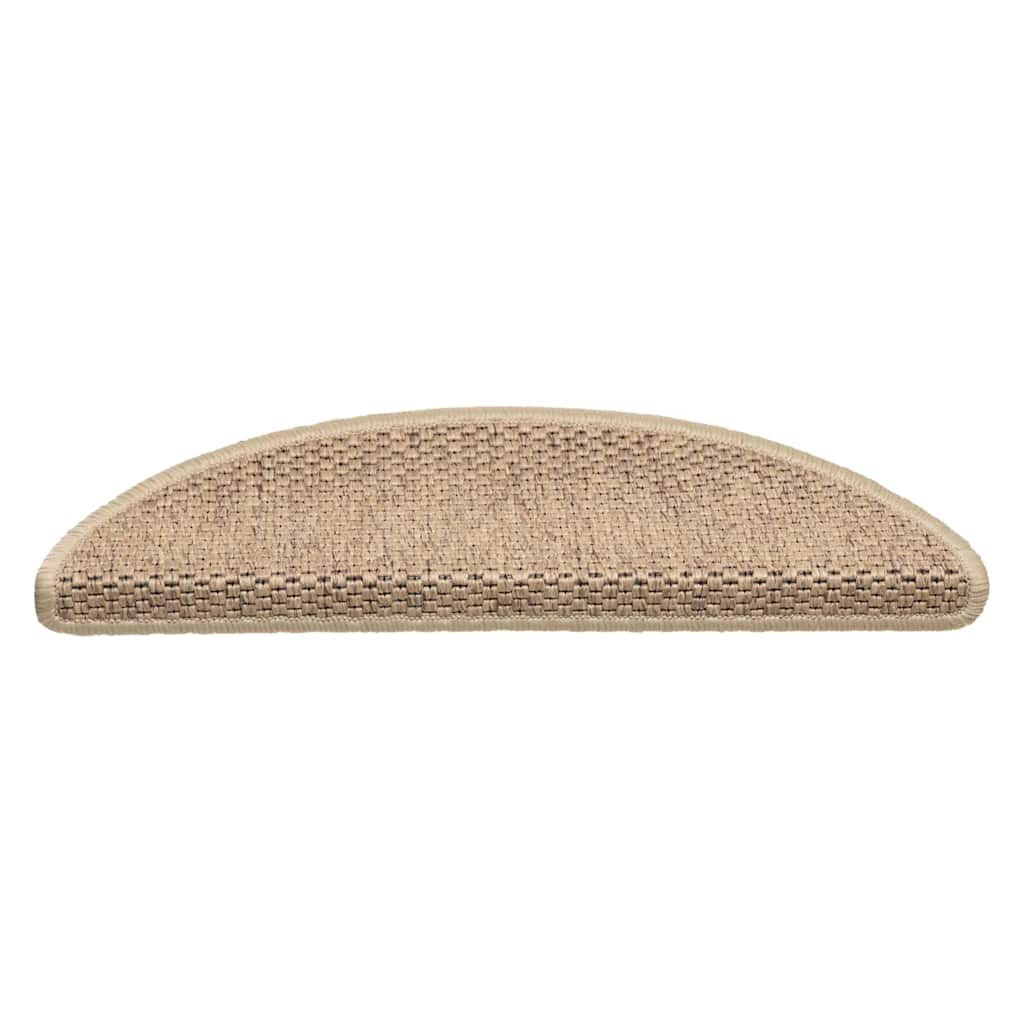 Stufenmatten Selbstklebend Sisal-Optik 15 Stk. 56x17x3 cm Sand