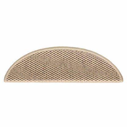 Stufenmatten Selbstklebend Sisal-Optik 15 Stk. 56x17x3 cm Sand