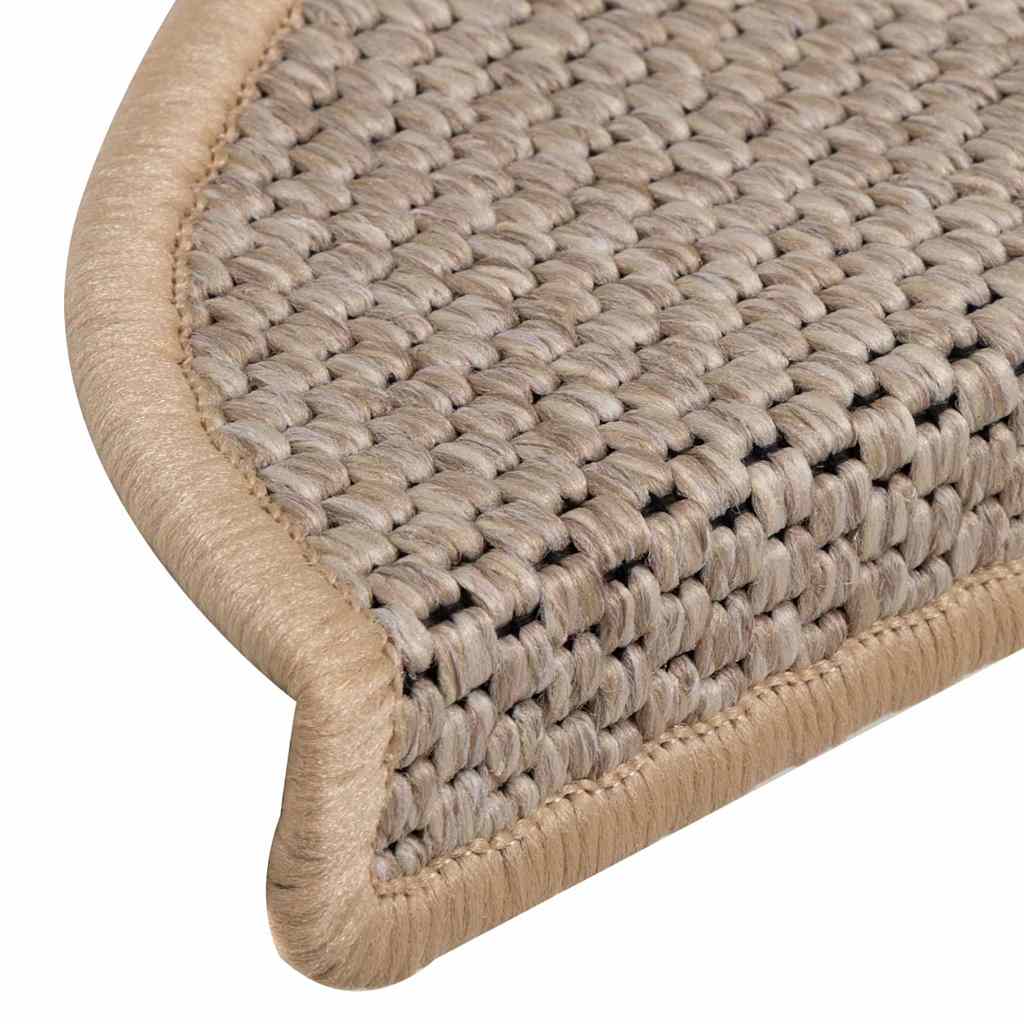 Stufenmatten Selbstklebend Sisal 15 Stk. 56x17x3 cm Hellbeige