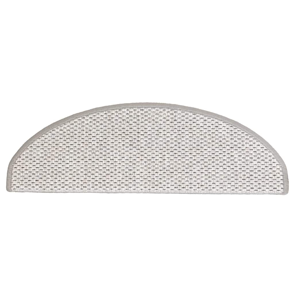 Stufenmatten Selbstklebend Sisal-Look 15 Stk. 65x21x4 Platina