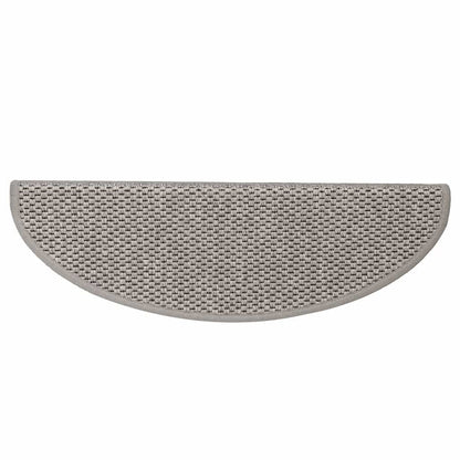 Stufenmatten Selbstklebend Sisal-Look 15 Stk. 65x21x4 Silbern