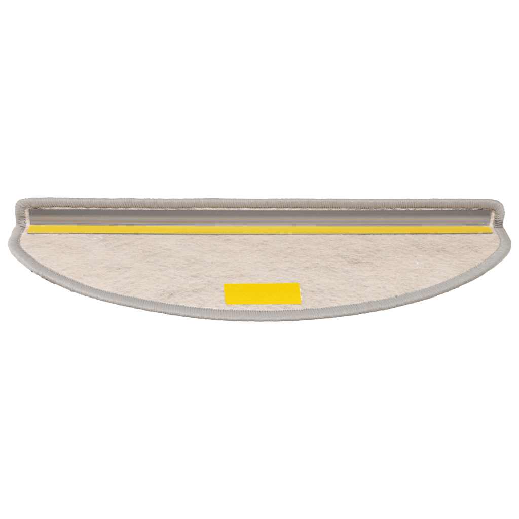 Treppenmatten Selbstklebend Sisal-Look 15 Stk. 65x21x4 Silbern