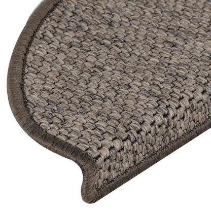 Stufenmatten Selbstklebend Sisal 15 Stk. 65x21x4 cm Grau-Beige