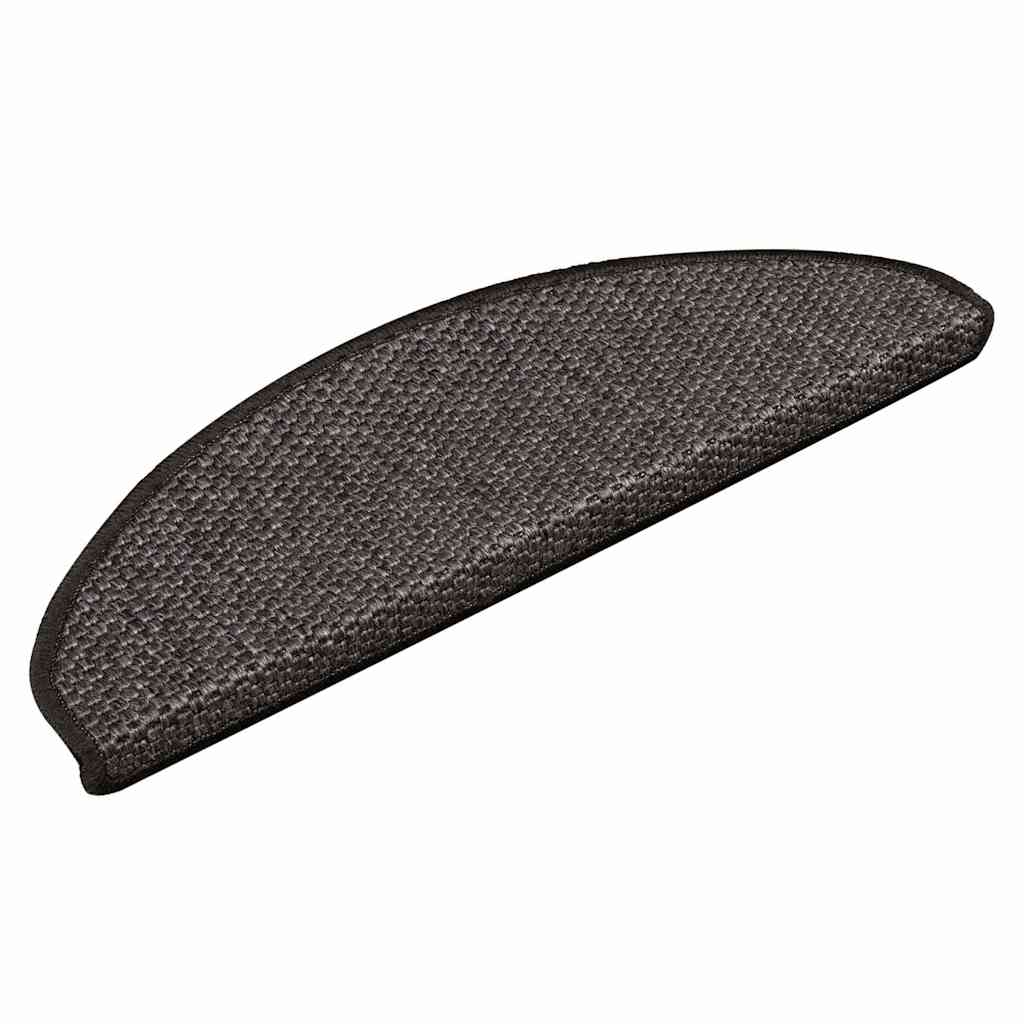 Stufenmatten Selbstklebend Sisal 15 Stk. 65x21x4 cm Anthrazit