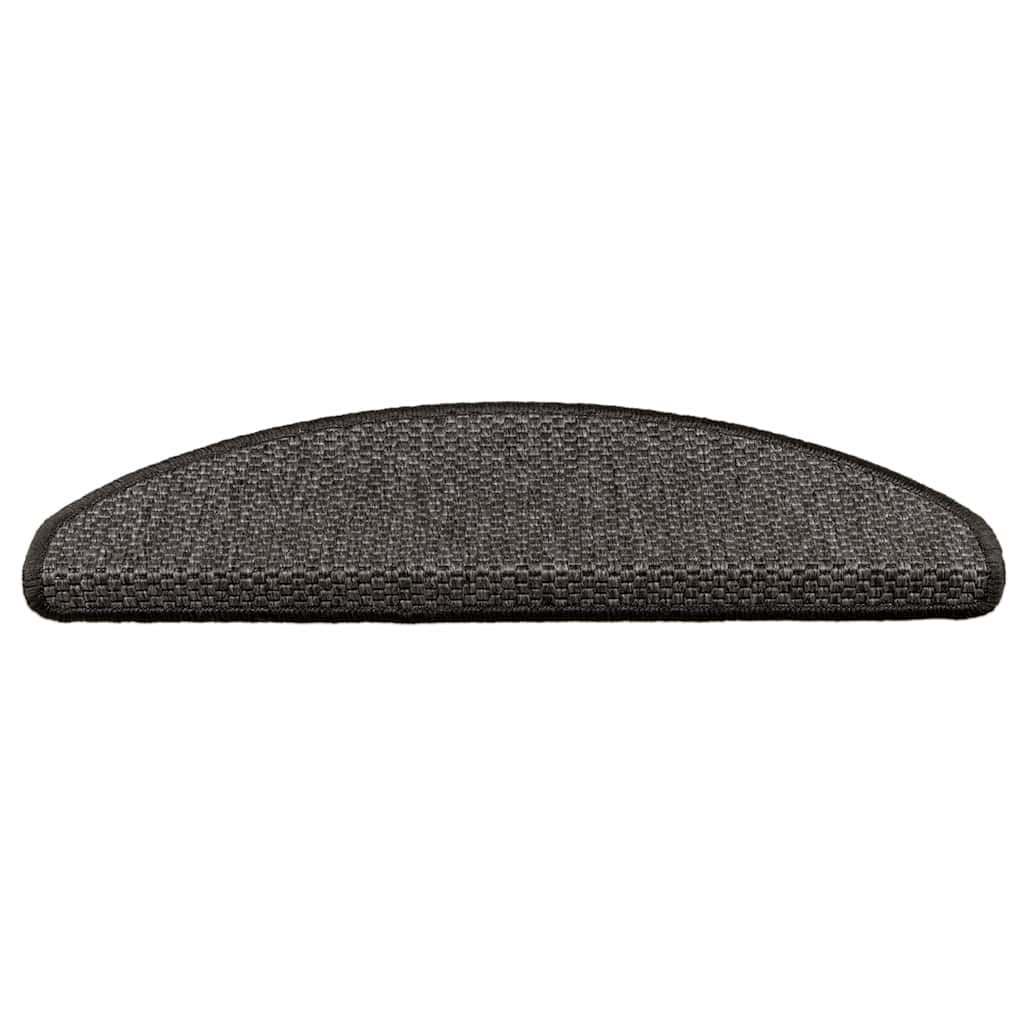 Stufenmatten Selbstklebend Sisal 15 Stk. 65x21x4 cm Anthrazit