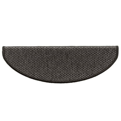 Stufenmatten Selbstklebend Sisal 15 Stk. 65x21x4 cm Anthrazit