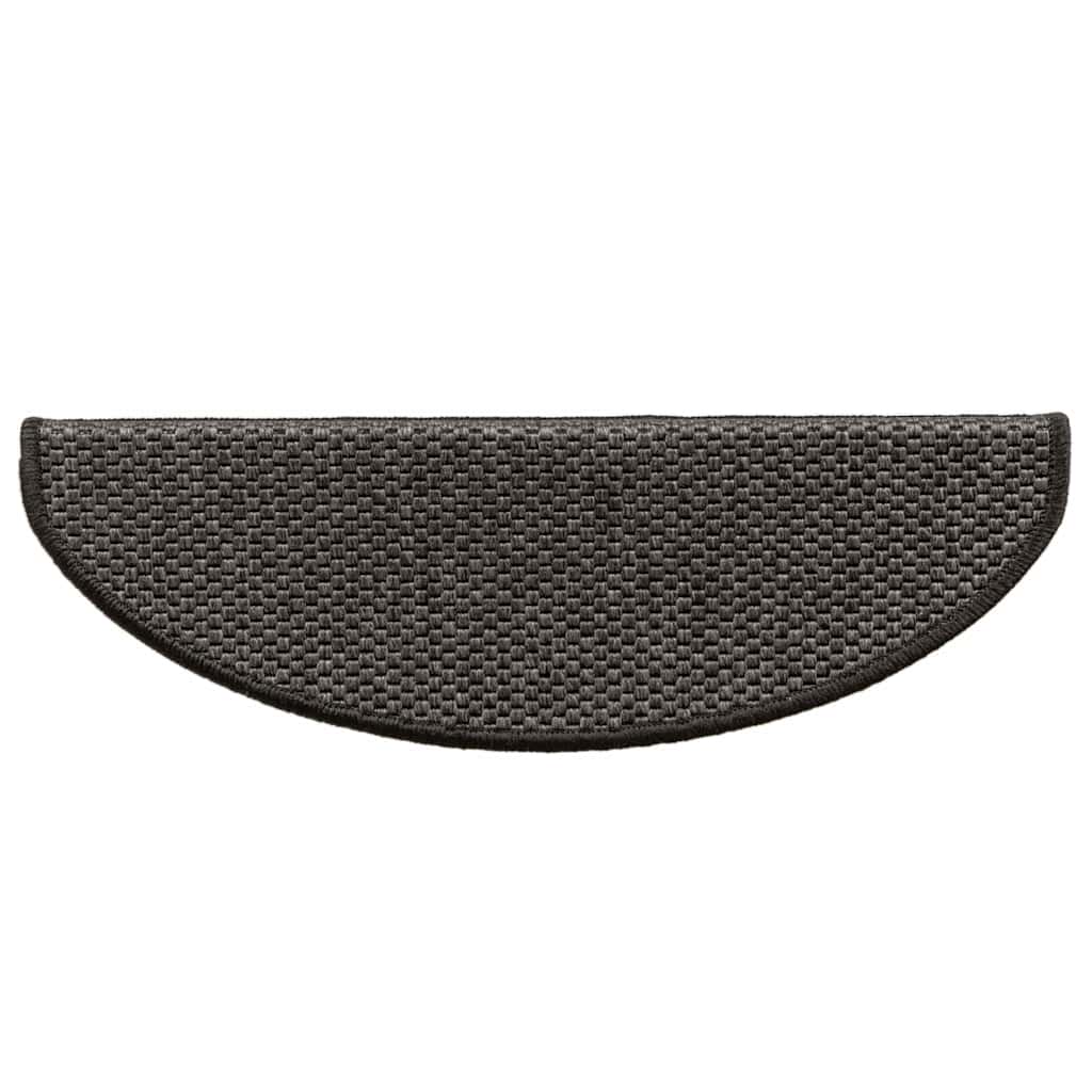 Stufenmatten Selbstklebend Sisal 15 Stk. 65x21x4 cm Anthrazit