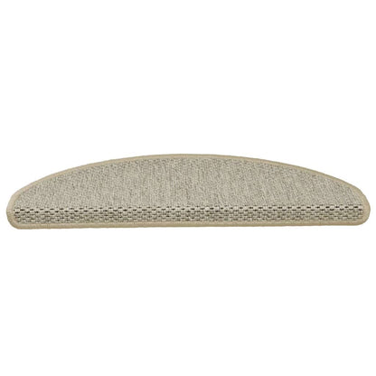 Stufenmatten Selbstklebend Sisal-Look 15 Stk 65x21x4 Hellbeige