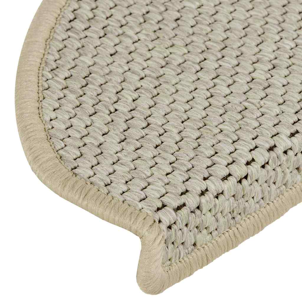 Stufenmatten Selbstklebend Sisal-Look 15 Stk 65x21x4 Hellbeige