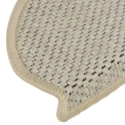 Stufenmatten Selbstklebend Sisal-Look 15 Stk 65x21x4 Hellbeige