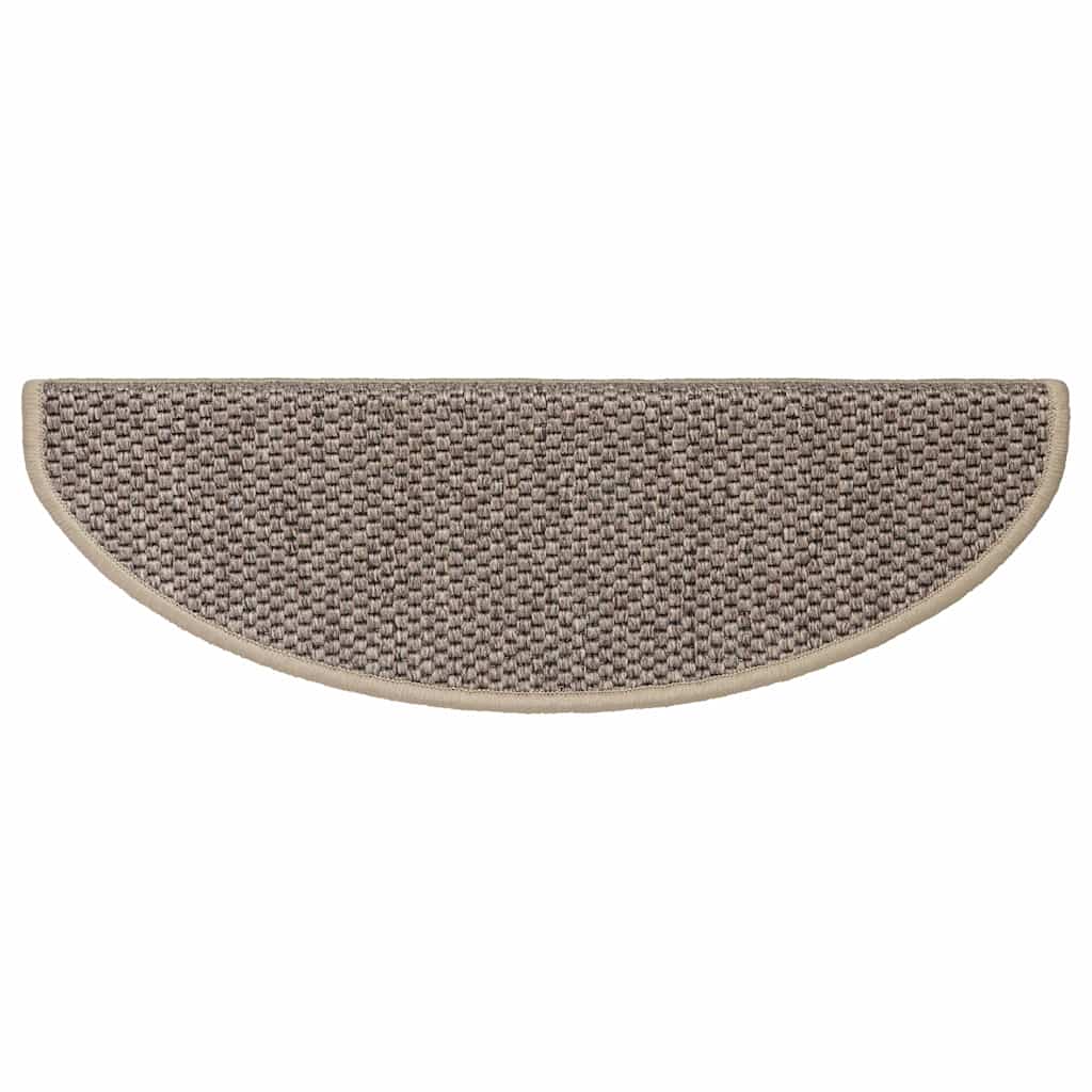 Stufenmatten Selbstklebend Sisal 15 Stk. 65x21x4cm Dunkelbeige