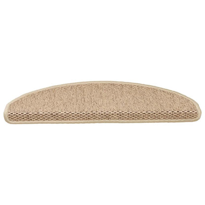 Stufenmatten Selbstklebend Sisal-Optik 15 Stk. 65x21x4 cm Sand