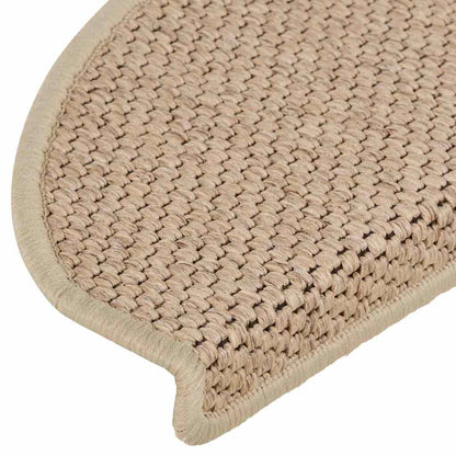 Stufenmatten Selbstklebend Sisal-Optik 15 Stk. 65x21x4 cm Sand