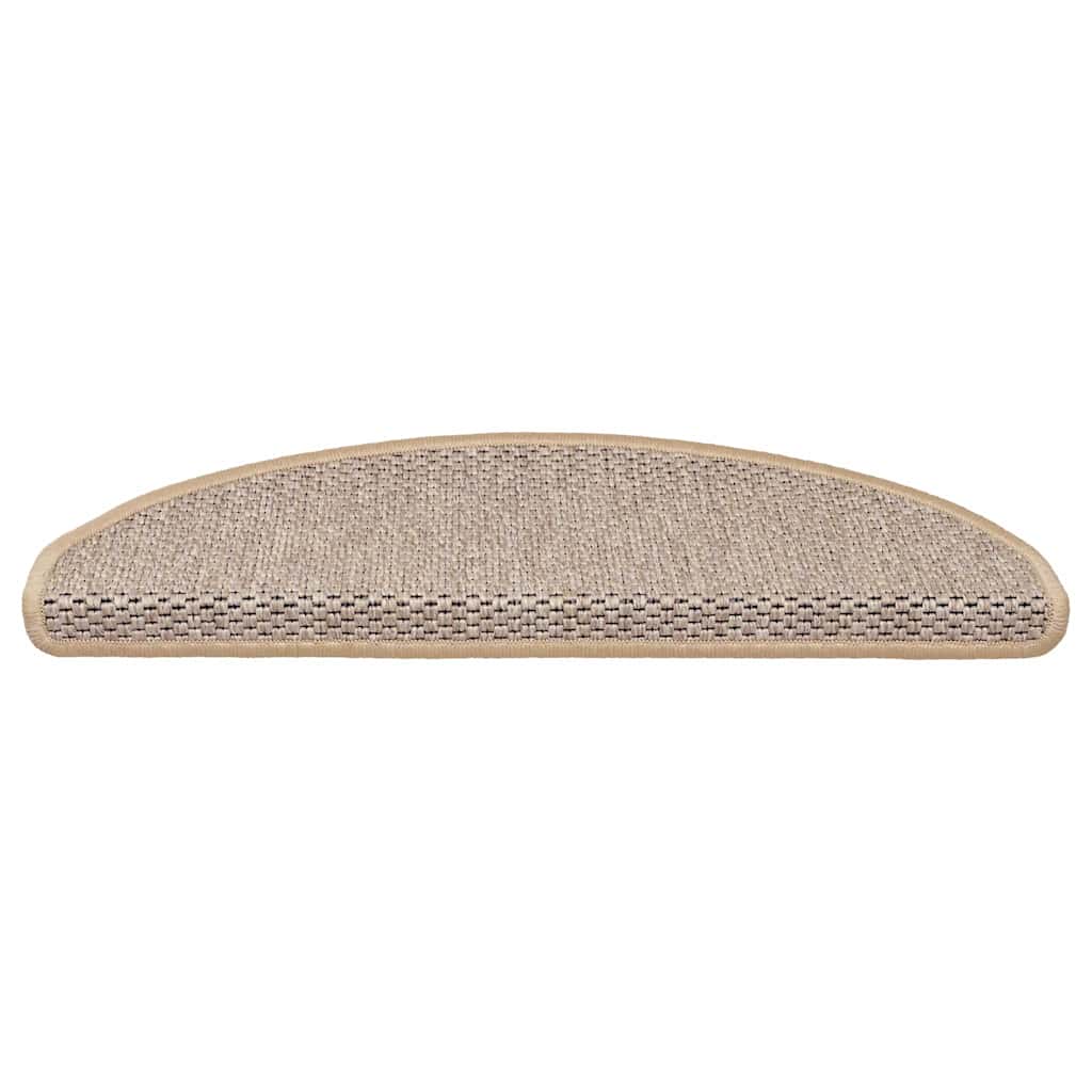 Stufenmatten Selbstklebend Sisal 15 Stk. 65x21x4 cm Hellbeige
