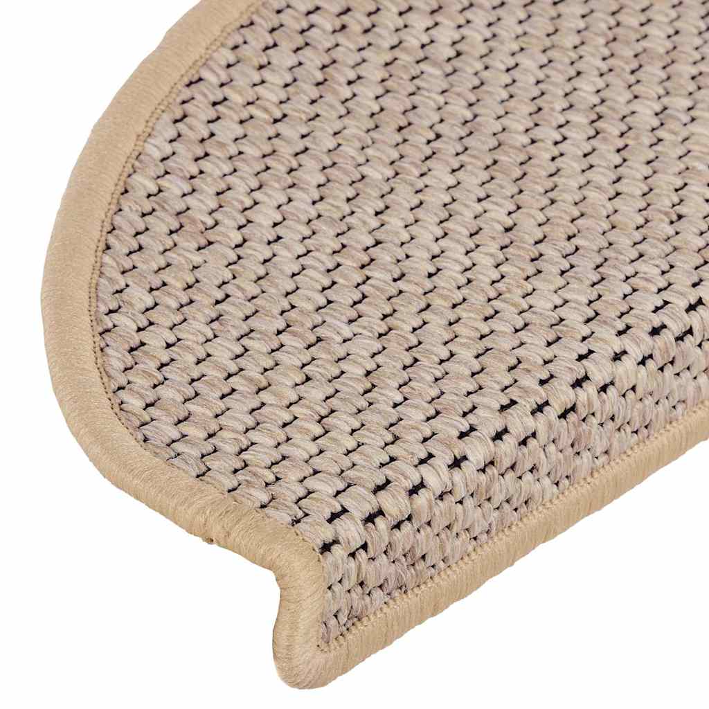 Stufenmatten Selbstklebend Sisal 15 Stk. 65x21x4 cm Hellbeige