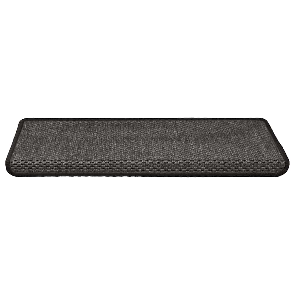 Stufenmatten Selbstklebend Sisal 15 Stk. 65x21x4 cm Anthrazit