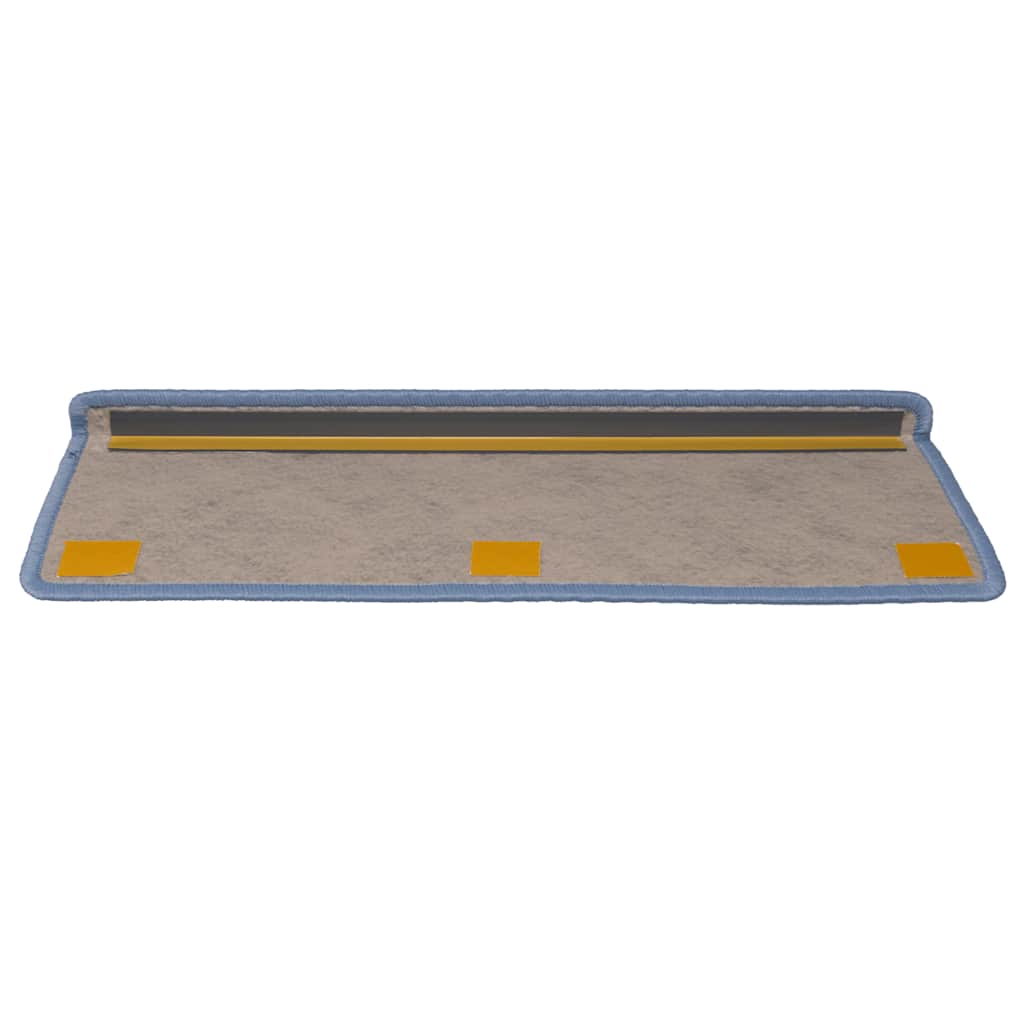 Stufenmatten Selbstklebend Sisal-Optik 15 Stk. 65x21x4 cm Blau