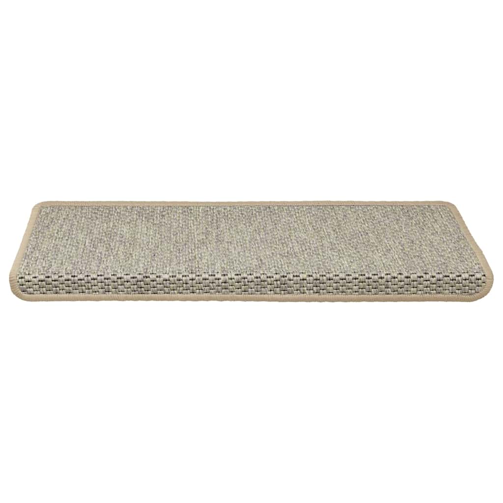 Stufenmatten Selbstklebend Sisal-Look 15 Stk 65x21x4 Hellgrün