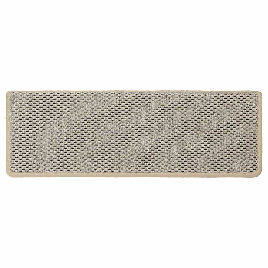 Stufenmatten Selbstklebend Sisal-Look 15 Stk 65x21x4 Hellgrün