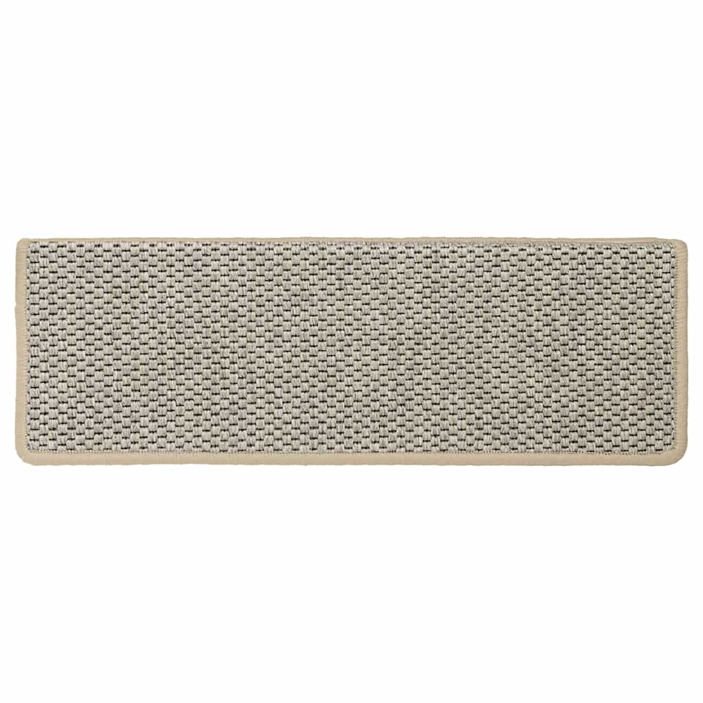 Treppenmatten Selbstklebend Sisal-Look 15 Stk 65x21x4 Hellgrün