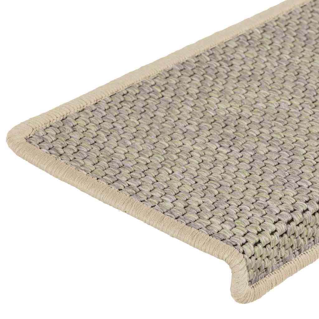 Treppenmatten Selbstklebend Sisal-Look 15 Stk 65x21x4 Hellgrün