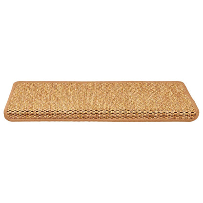 Stufenmatten Selbstklebend Sisal-Optik 15Stk. 65x21x4cm Sisal