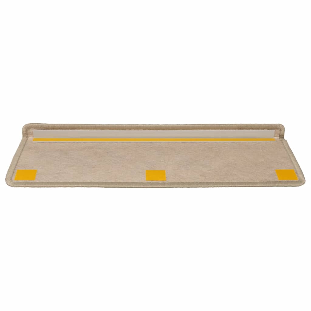 Treppenmatten Selbstklebend Sisal-Optik 15 Stk. 65x21x4 cm Sand