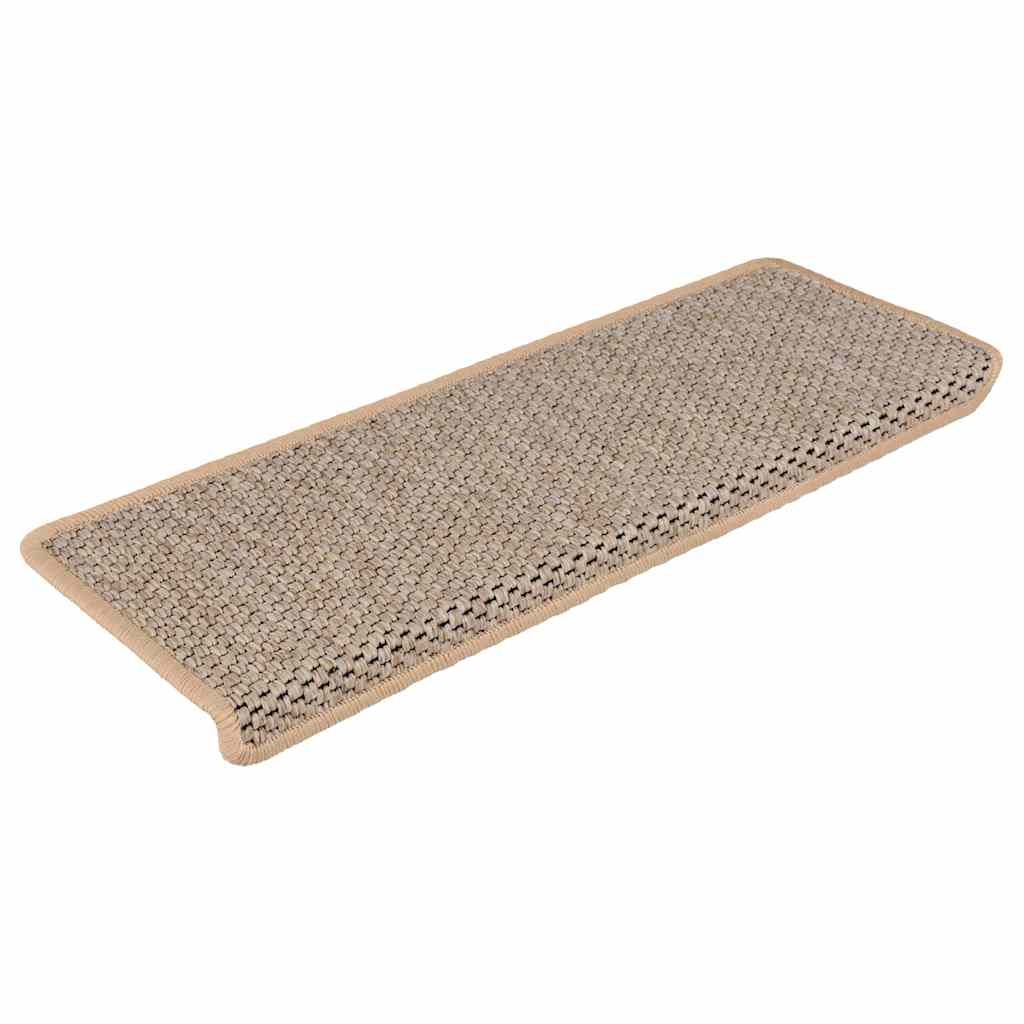 Stufenmatten Selbstklebend Sisal 15 Stk. 65x21x4 cm Hellbeige