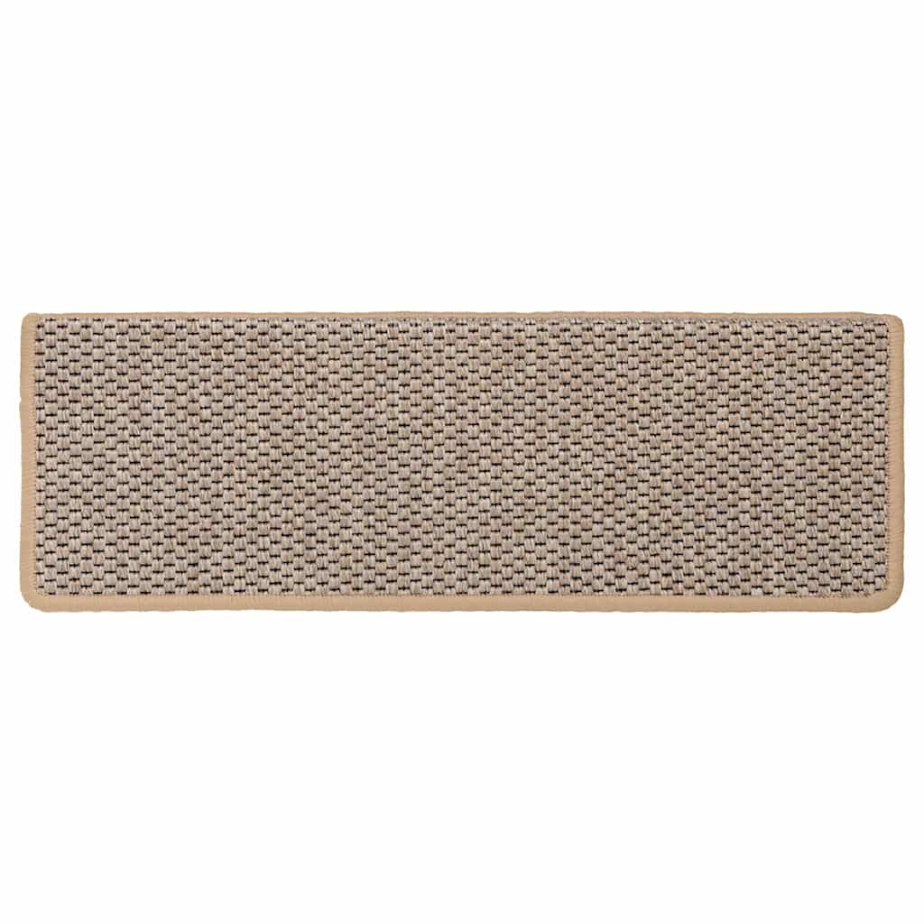 Stufenmatten Selbstklebend Sisal 15 Stk. 65x21x4 cm Hellbeige