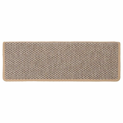 Stufenmatten Selbstklebend Sisal 15 Stk. 65x21x4 cm Hellbeige