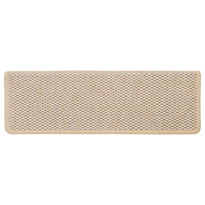 Stufenmatten Selbstklebend Sisal-Optik 15 Stk. 65x21x4cm Berber