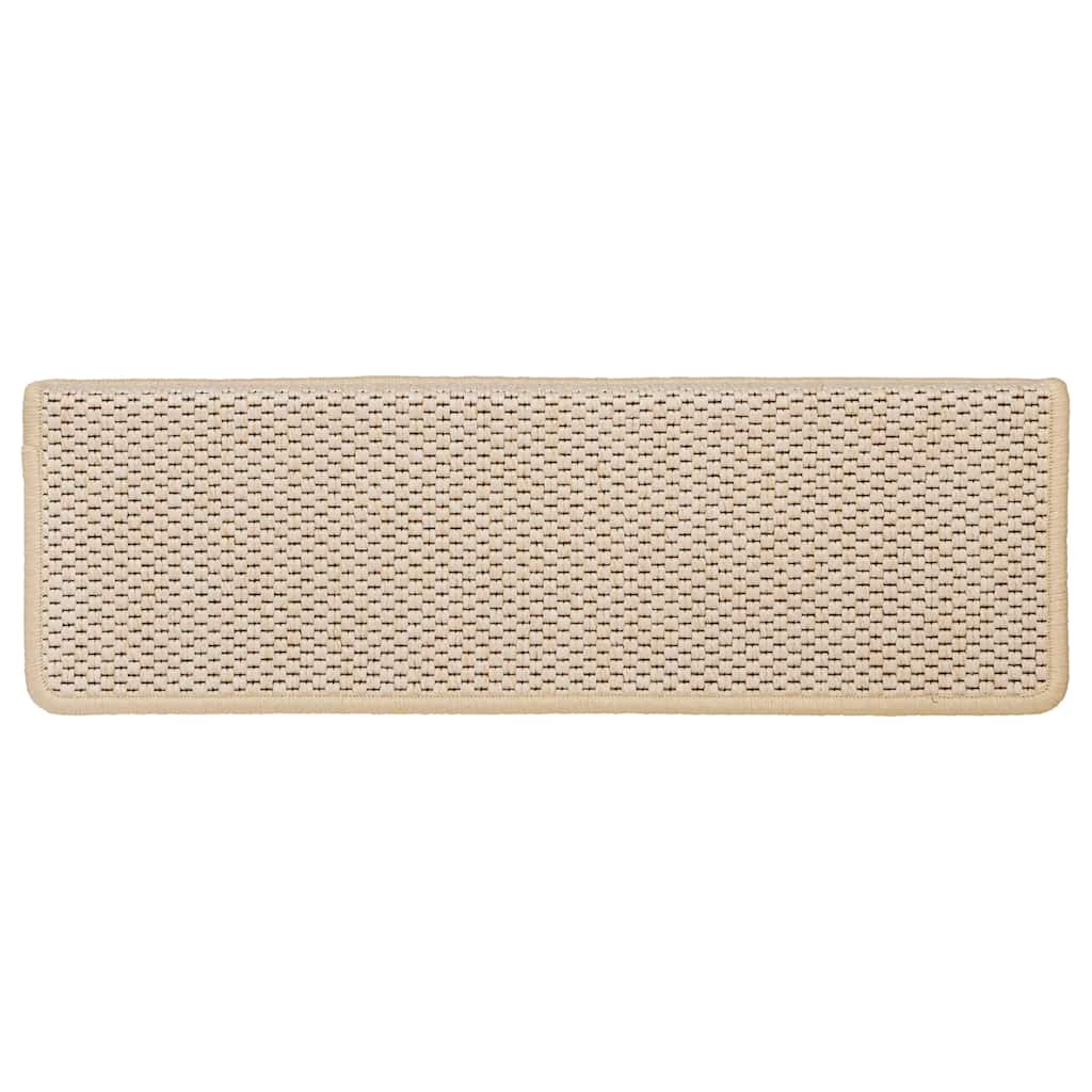 Treppenmatten Selbstklebend Sisal-Optik 15 Stk. 65x21x4cm Berber