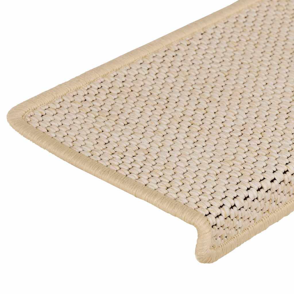 Stufenmatten Selbstklebend Sisal-Optik 15 Stk. 65x21x4cm Berber