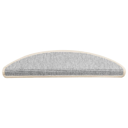 Stufenmatten 15 Stk. 56x17x3 cm Silber Halbrund