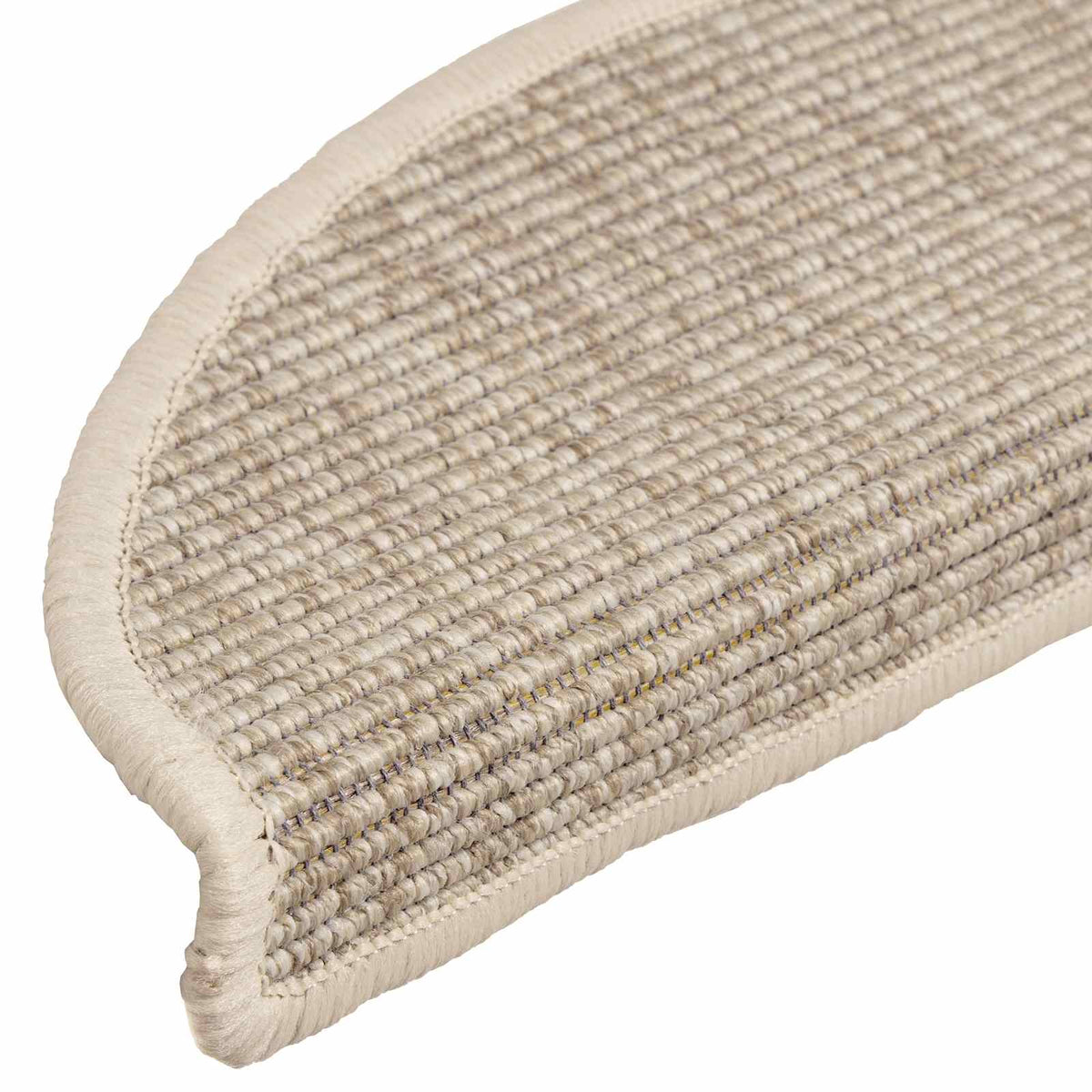 Stufenmatten 15 Stk. 56x17x3 cm Hellbeige Halbrund