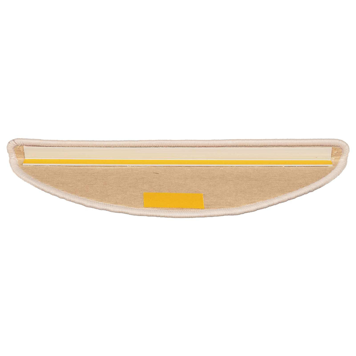 Stufenmatten 15 Stk. 56x17x3 cm Hellbeige Halbrund