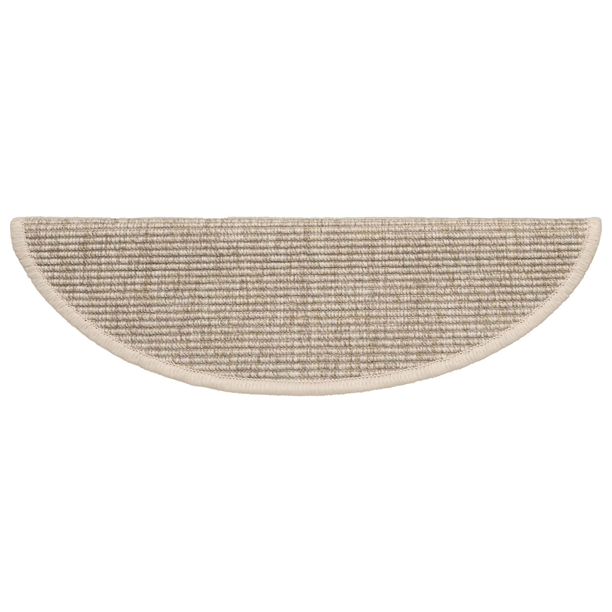 Stufenmatten 15 Stk. 56x17x3 cm Hellbeige Halbrund