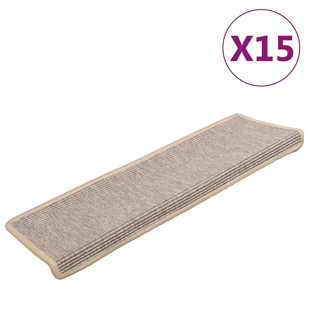 Stufenmatten 15 Stk. 65x21x4 cm Silber Rechteckiger Rand