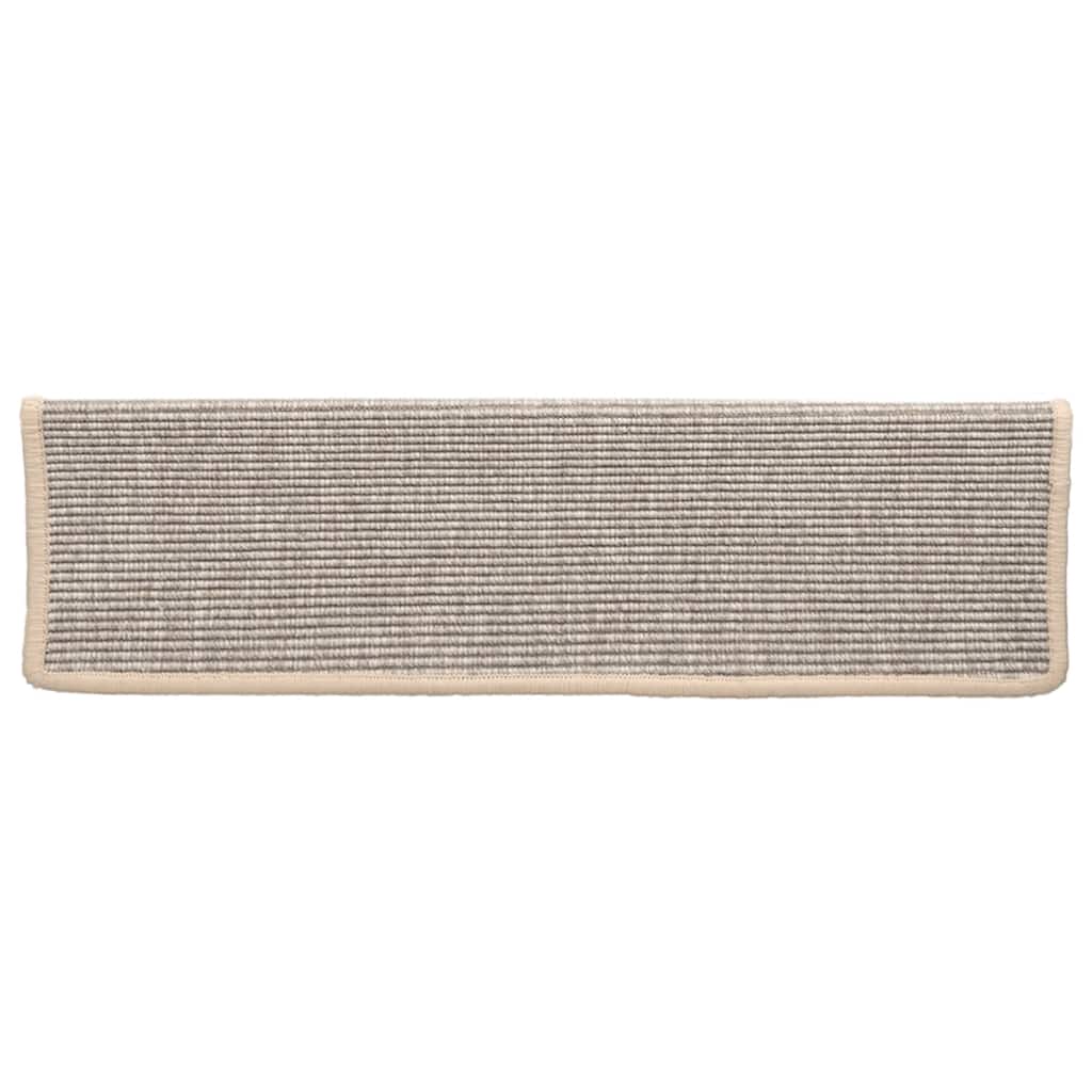 Stufenmatten 15 Stk. 65x21x4 cm Silber Rechteckiger Rand